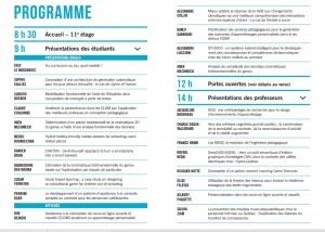 Journée scientifique du LICEF 2016